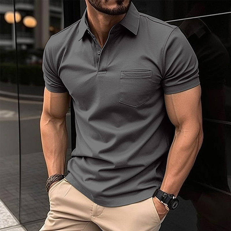 Camisa Polo Masculina Manga Curta
