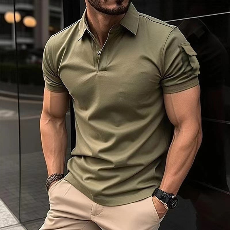 Camisa Polo Masculina Manga Curta