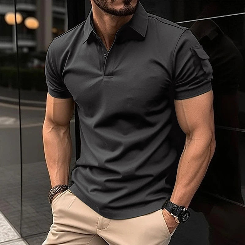 Camisa Polo Masculina Manga Curta