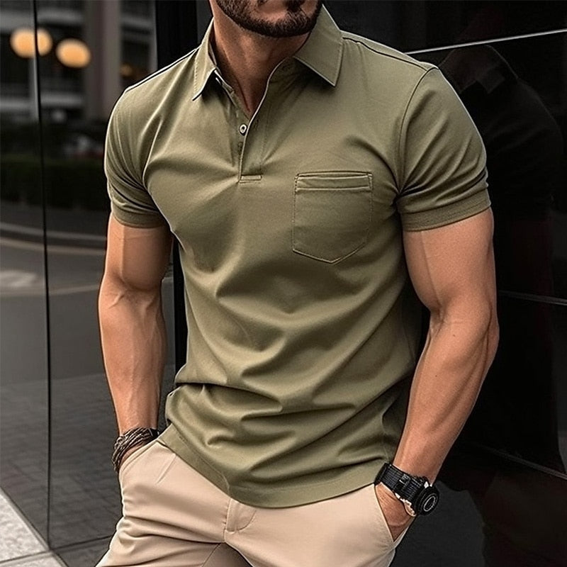 Camisa Polo Masculina Manga Curta