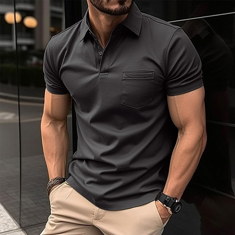 Camisa Polo Masculina Manga Curta