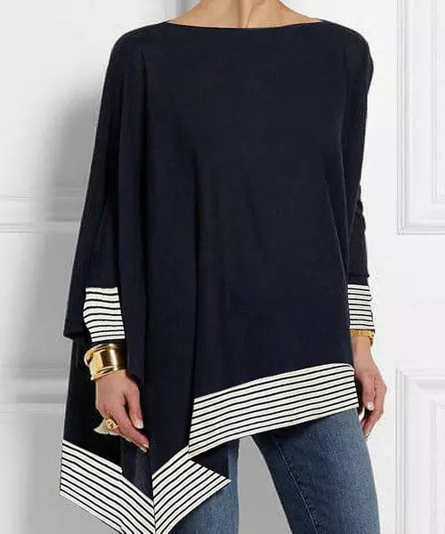 Blusa Feminina Irregular Tipo Xale