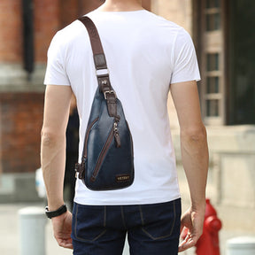 Bolsa Masculina Transversal de Couro Bag de Luxo Mini bolsa de Ombro