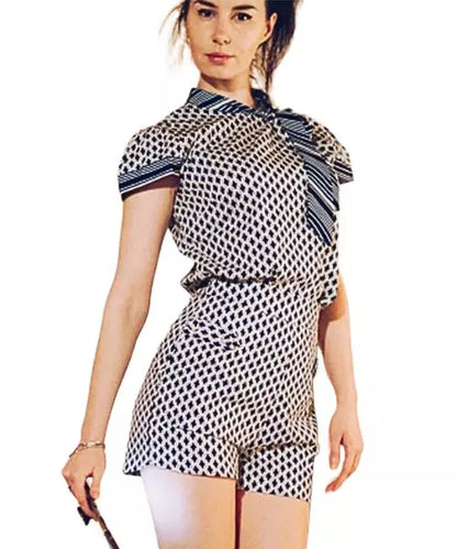 Conjunto Feminino Blusa e Shorts com Estampa