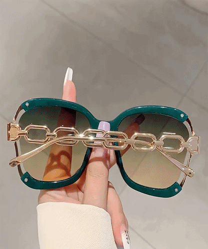 Óculos de Sol Feminino Quadrado com Lentes Degradê