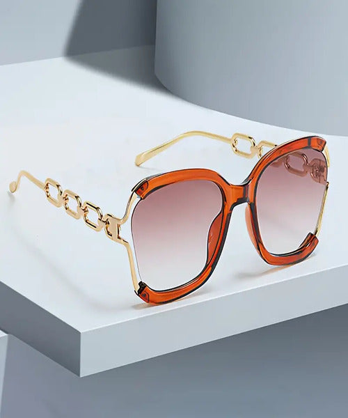 Óculos de Sol Feminino Quadrado com Lentes Degradê