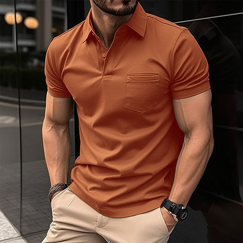 Camisa Polo Masculina  Manga Curta