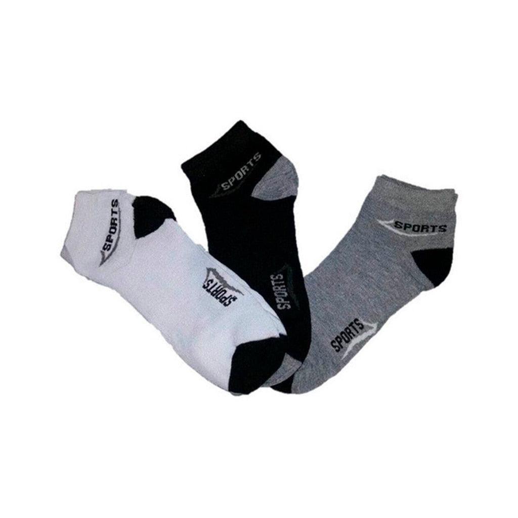 Kit Meia Soquete Sport Adulto Masculino 12 Pares em Cores Sortidas Cano Curto - Eu Piro - Descontos de pirar