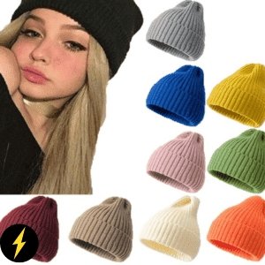 Touca Gorro de Malha em Crochê Unissex Diversas Cores para Outono e Inverno - Eu Piro - Descontos de pirar